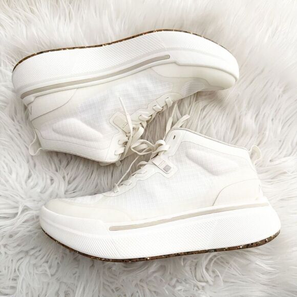 AHNU | Sequence 1 Mid High Top White Platform Lightweight Sneakers | Size 9 main image 9